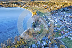 The beautiful autumn lookout of Roys Bay