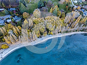 The beautiful autumn lookout of Roys Bay