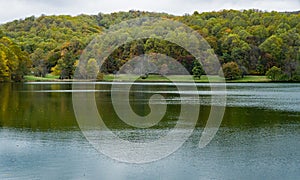 Beautiful Autumn View of Abbott Lake