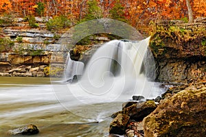 Beautiful Autumn Waterfall