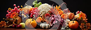 The beautiful and autumnal cornucopia. AI generativ photo