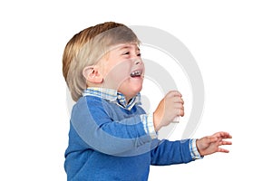 Beautiful baby crying