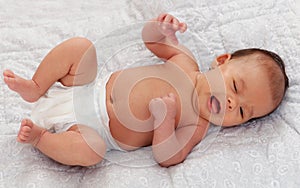 Beautiful baby crying