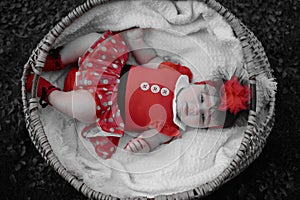 Beautiful baby girl portrait