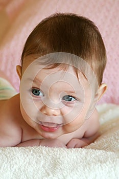 Beautiful baby smiling