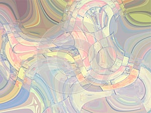 Abstract colorful wavy background for interiors or fabrics