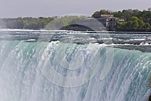 Beautiful background with the amazing Niagara falls Canadian side