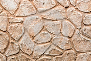 Beautiful background of artificial brown stones texture