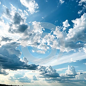 Cloudy Blue Sky Background
