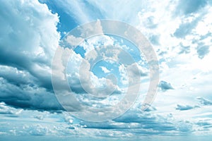 Cloudy Blue Sky Background