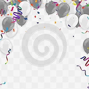 Beautiful background with Colorful balloons White fly up. background