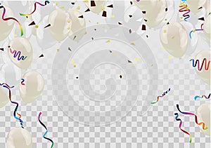 Beautiful background with Colorful balloons White fly up. background