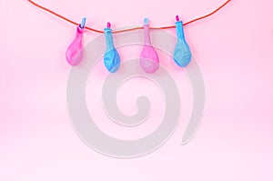 Beautiful background with multi-colored balloons