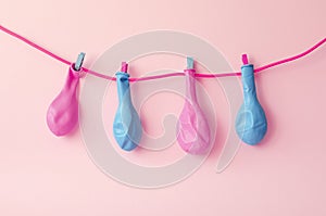 Beautiful background with multi-colored balloons