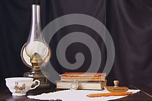 Beautiful background with old objects