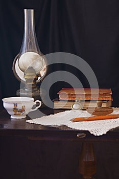 Beautiful background with old objects