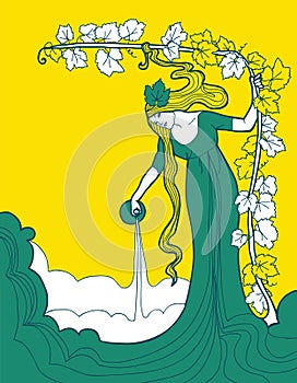 Beautiful background for white wine label