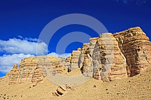 Beautiful badlands in the Chubut valley, Argentina