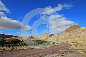 Beautiful badlands in the Chubut valley, Argentina