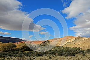 Beautiful badlands in the Chubut valley, Argentina