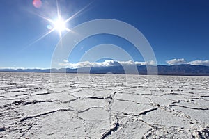 Beautiful Badwater Landscape in Death Valley Ca