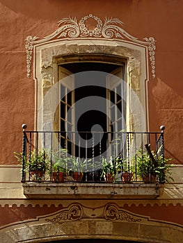 Beautiful balcony in Tarragona. Spain.