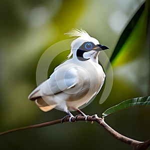 Beautiful Bali starling bird - ai generated image