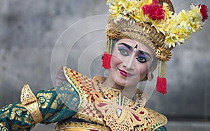 Beautiful balinese legong dancer