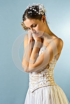 Beautiful ballet dancer portrait