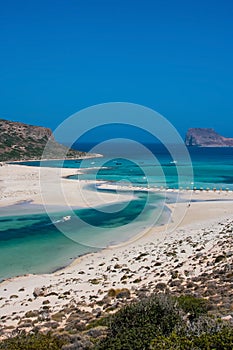 Gramvousa island and Balos Lagoon on Crete photo
