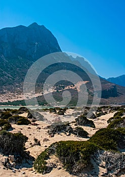 Gramvousa island and Balos Lagoon on Crete photo