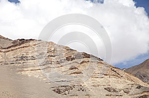 Beautiful banding in rocks of Ladakh