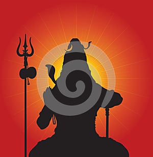 Template for Mahashivratri. An Indian Festival. photo