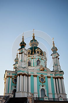 Beautiful baroque St. Andrew's Church or the Cathedral of St. Andrew