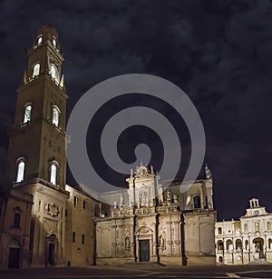 Beautiful basilic lecce by night