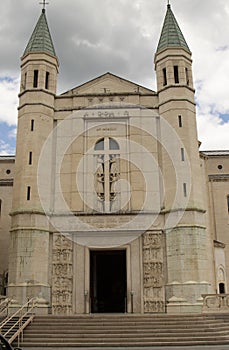 Beautiful Basilica of Santa Rita da Cascia in Umbria, Italy photo