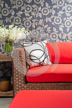 Beautiful basketwork furniture