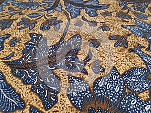 Beautiful batik motif on mosque carpet