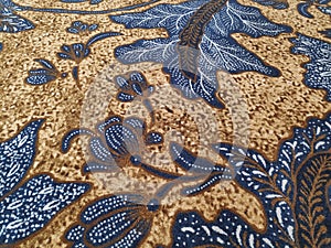 Beautiful batik motif on mosque carpet