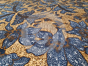 Beautiful batik motif on mosque carpet