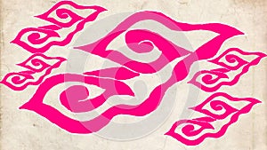 Beautiful Batik pattern from indonesia