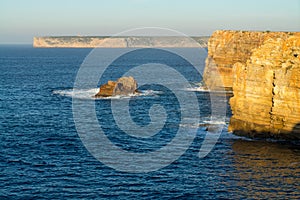 Beautiful bay and sandy beach of Praia do Beliche