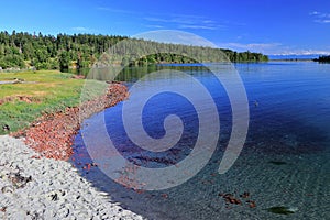 Gulf Islands National Park with Sidney Island Lagoon and Broken Bricks, British Columbia, Canada photo
