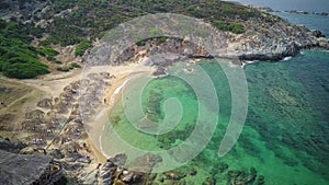 Beautiful beach aerial shot