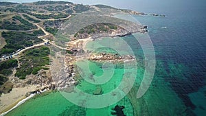 Beautiful beach aerial shot