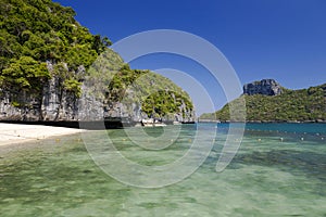 Beautiful beach at Ang Thong National Park