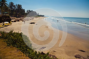 Beautiful beach in Ashvem