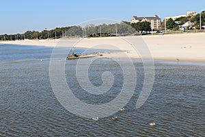 Beautiful beach in Biloxi, FL