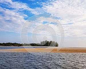 Beautiful beach and blue sky