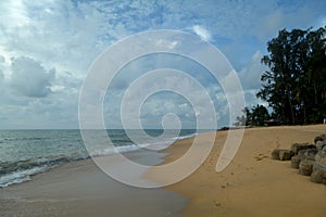 Beautiful beach , blue sky and tropical sea,Thailand photo